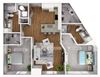 Ellipse Apartments Hook Floor Plan